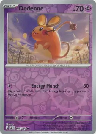 Dedenne Reverse Holo (094/198) - Scarlet & Violet