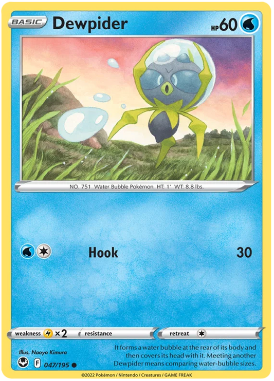 Dewpider (047/195) - Silver Tempest