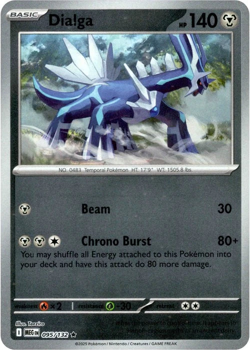 Dialga Reverse Holo (095/132) - Mega Evolution
