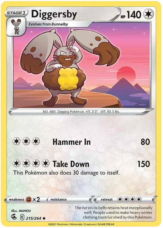 Diggersby [Reverse Holo] (215/264) - Fusion Strike