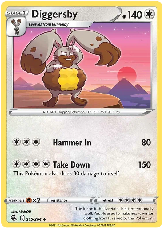 Diggersby [Reverse Holo] (215/264) - Fusion Strike