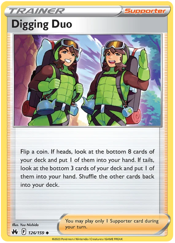 Digging Duo [Reverse Holo] (126/159) - Crown Zenith