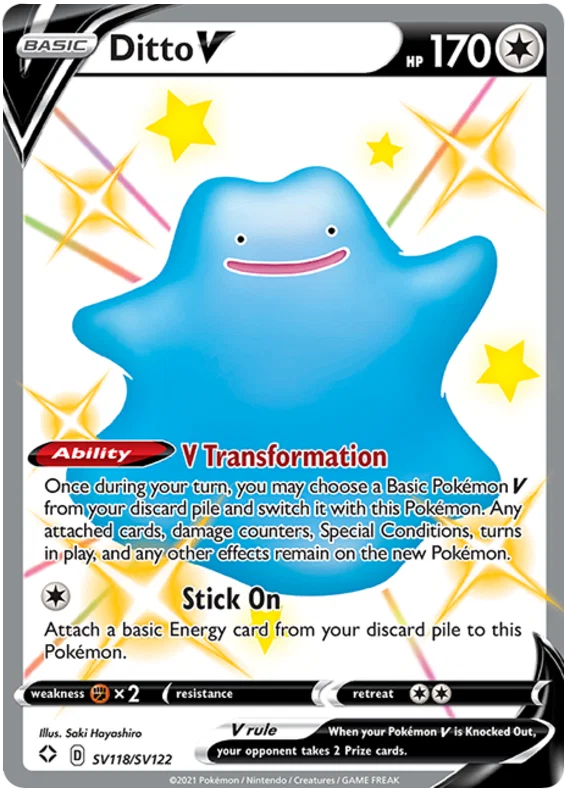 Ditto V (SV118/SV122) - Shining Fates