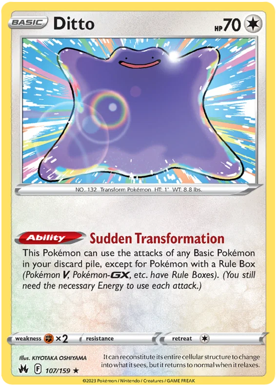 Ditto [Reverse Holo] (107/159) - Crown Zenith