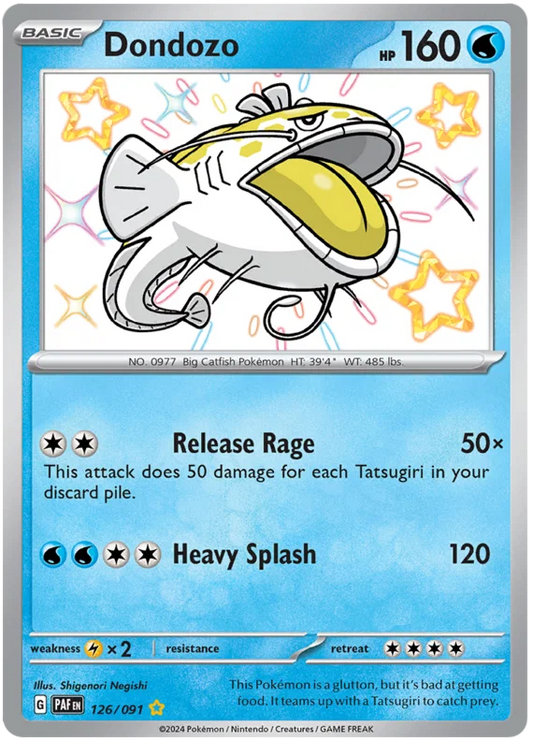 Dondozo (126/091) Shiny Rare - Paldean Fates
