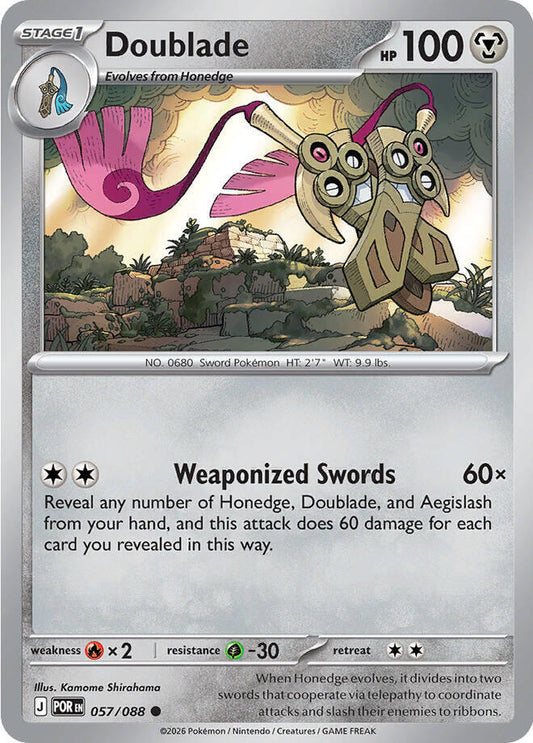 Doublade [Reverse Holo] (057/088) - Perfect Order