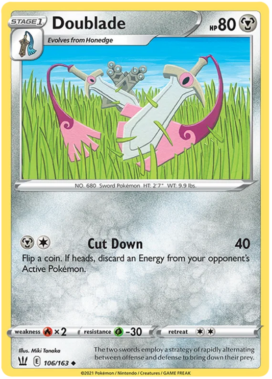 Doublade [Reverse Holo] (106/163) - Battle Styles