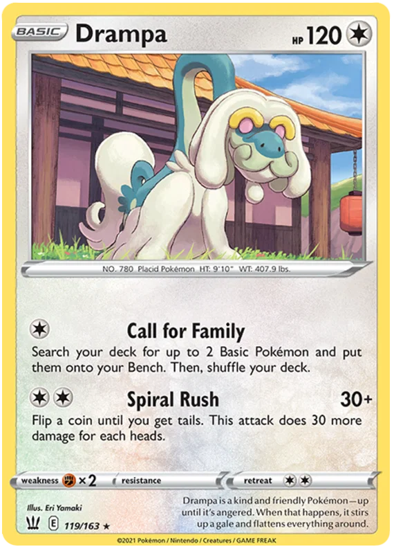 Drampa [Reverse Holo] (119/163) - Battle Styles