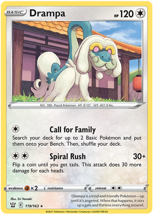 Drampa [Reverse Holo] (119/163) - Battle Styles