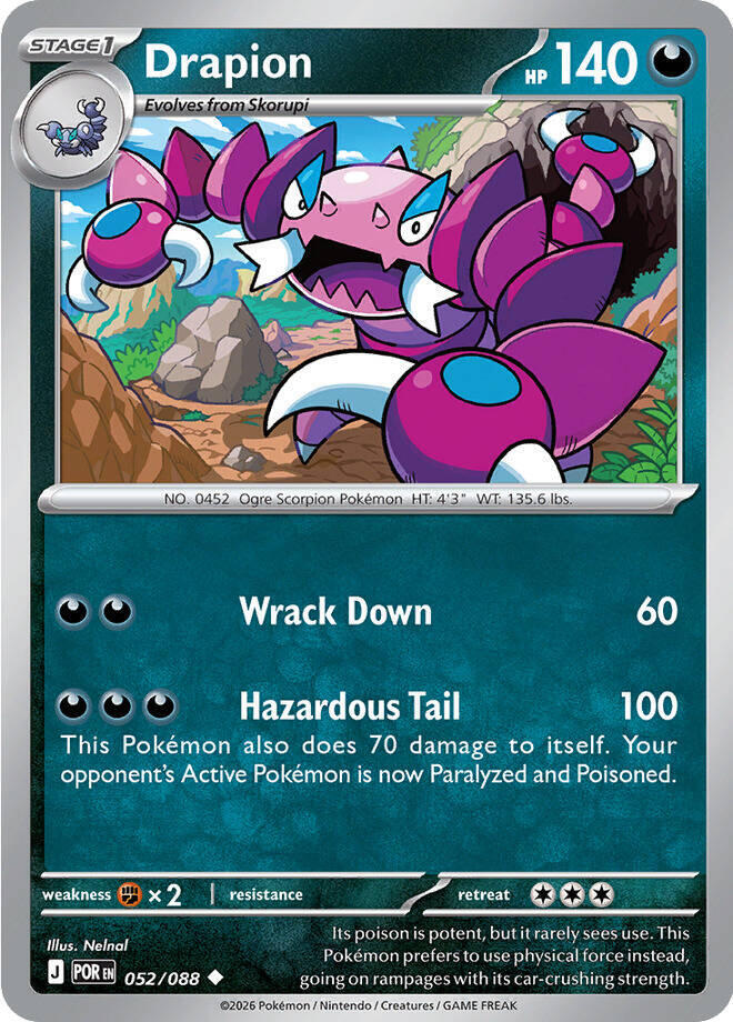 Drapion [Reverse Holo] (052/088) - Perfect Order