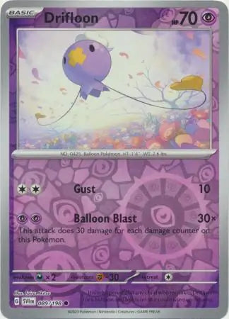 Drifloon Reverse Holo (089/198) - Scarlet & Violet