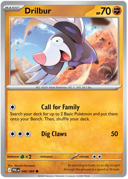 Drilbur [Reverse Holo] (046/084) - Pitch Black