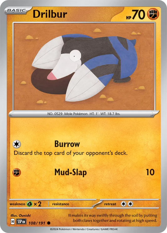 Drilbur (108/191) - Surging Sparks