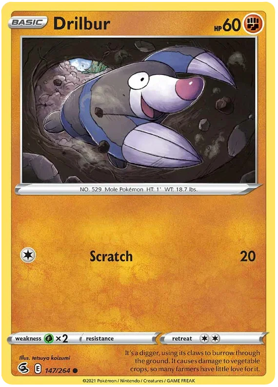 Drilbur (147/264) - Fusion Strike