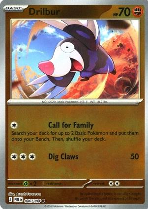 Drilbur Reverse Holo (046/084) - Pitch Black