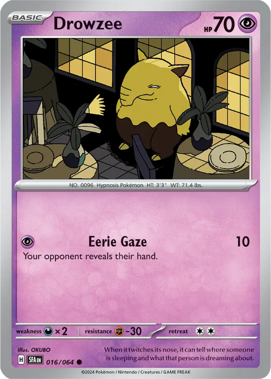 Drowzee (016/064) - Shrouded Fable