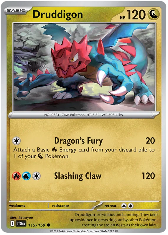 Druddigon [Reverse Holo] (115/159) - Journey Together