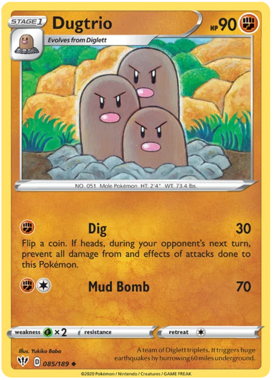 Dugtrio (085/189) - Darkness Ablaze