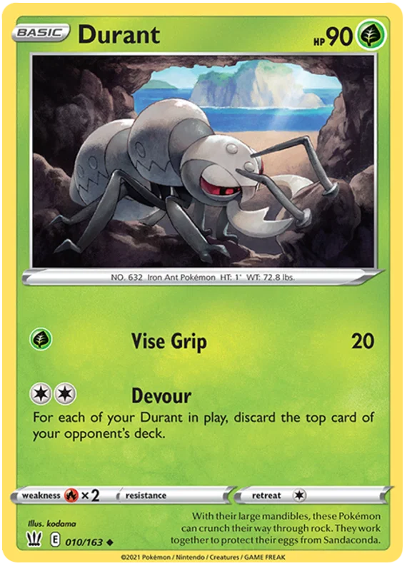 Durant [Reverse Holo] (010/163) - Battle Styles