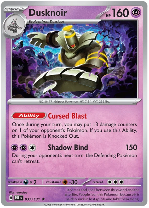 Dusknoir Holo (037/131) - Prismatic Evolutions