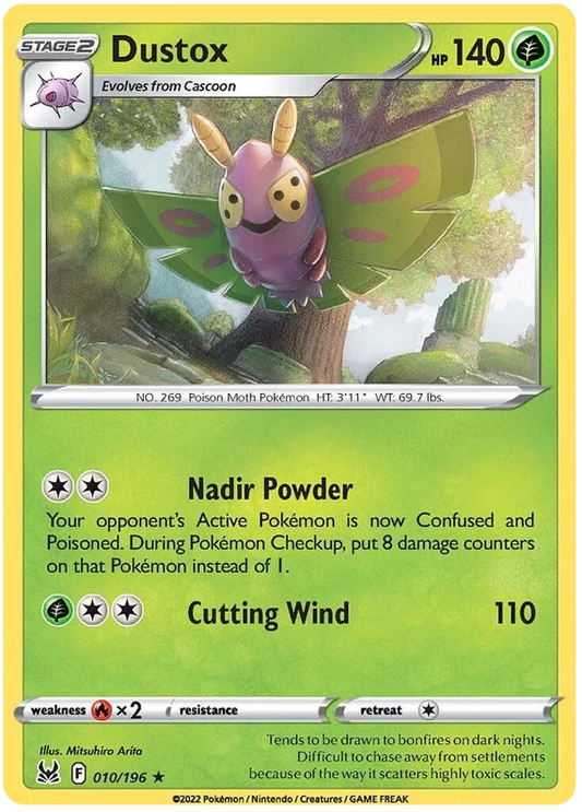 Dustox [Reverse Holo] (010/196) - Lost Origin