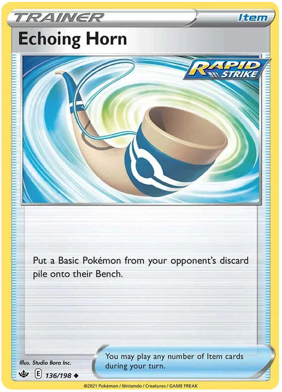 Echoing Horn [Reverse Holo] (136/198) - Chilling Reign