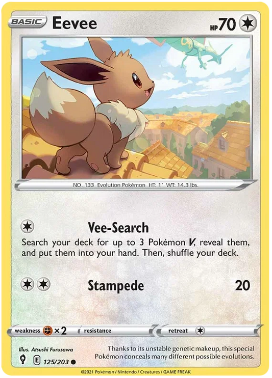 Eevee (125/203) - Evolving Skies