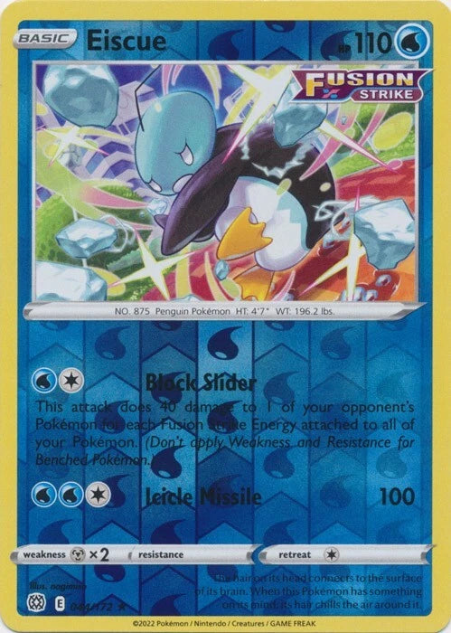 Eiscue Reverse Holo (044/172) - Brilliant Stars