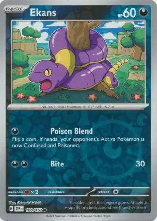 Ekans Reverse Holo (100/162) - Temporal Forces