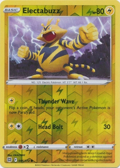 Electabuzz Reverse Holo (046/172) - Brilliant Stars