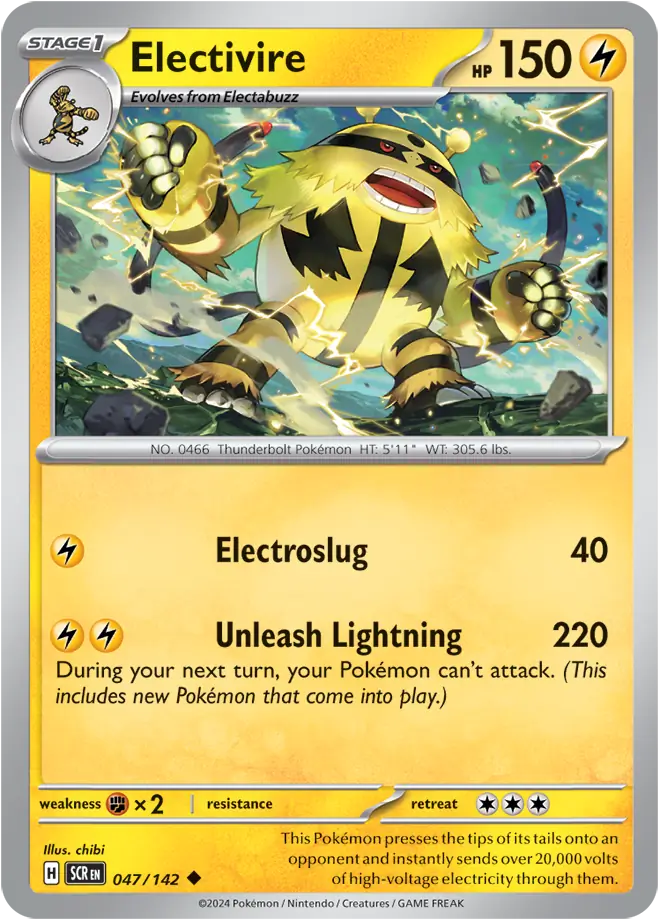 Electivire [Reverse Holo] (047/142) - Stellar Crown
