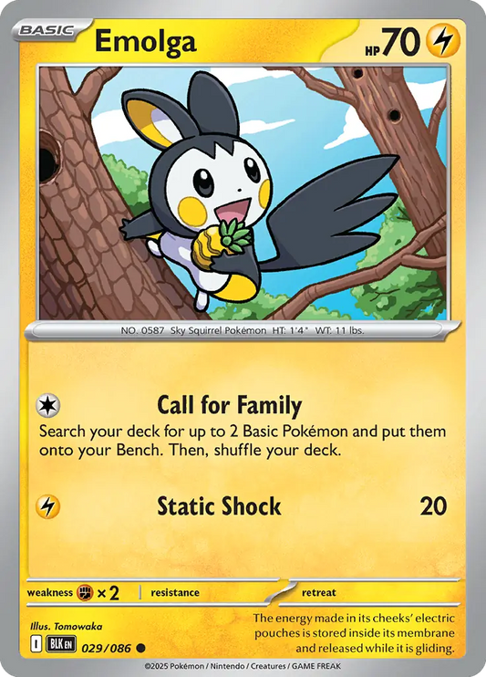 Emolga (029/086) - Black Bolt