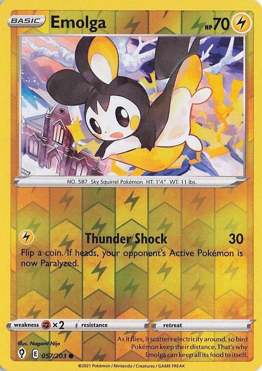 Emolga Reverse Holo (057/203) - Evolving Skies