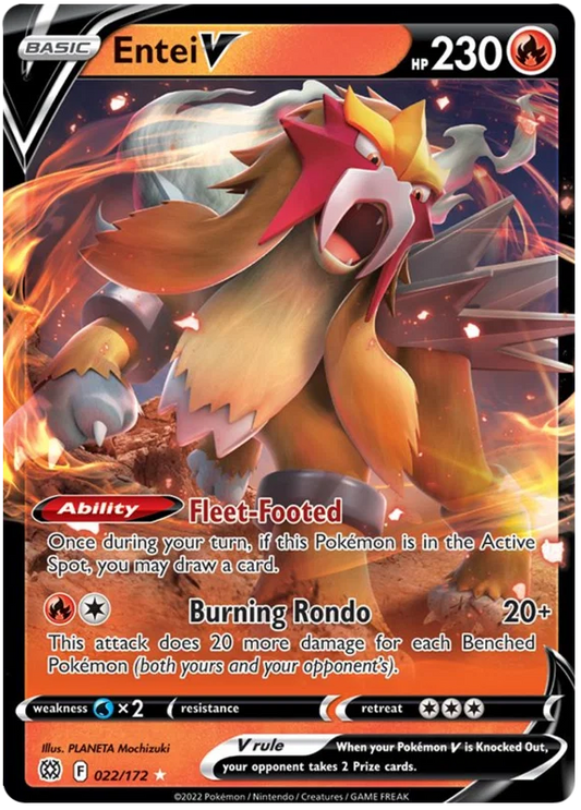 Entei V (022/172) - Brilliant Stars