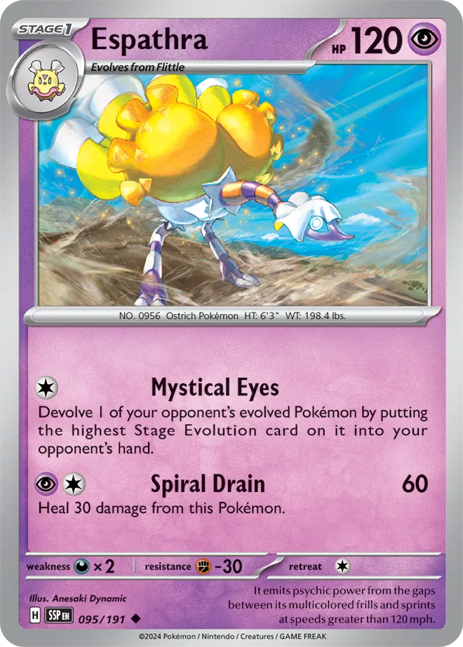 Espathra [Reverse Holo] (095/191) - Surging Sparks