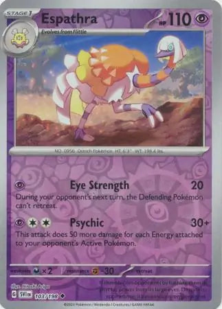 Espathra Reverse Holo (103/198) - Scarlet & Violet