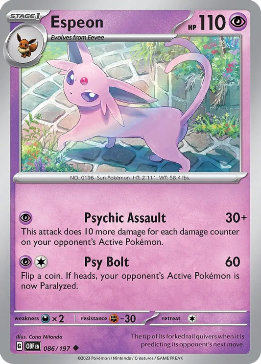 Espeon (086/197) - Obsidian Flames