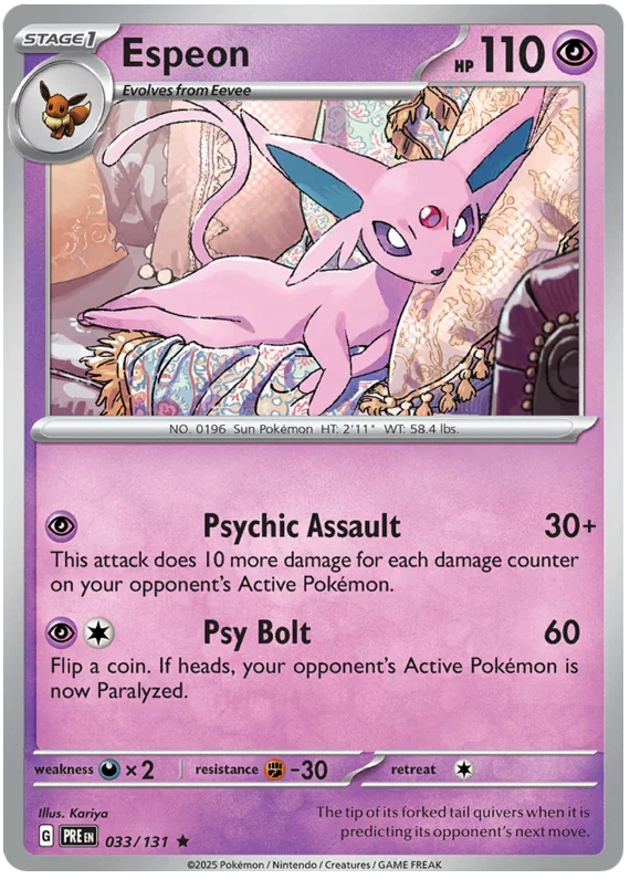 Espeon Holo (033/131) - Prismatic Evolutions
