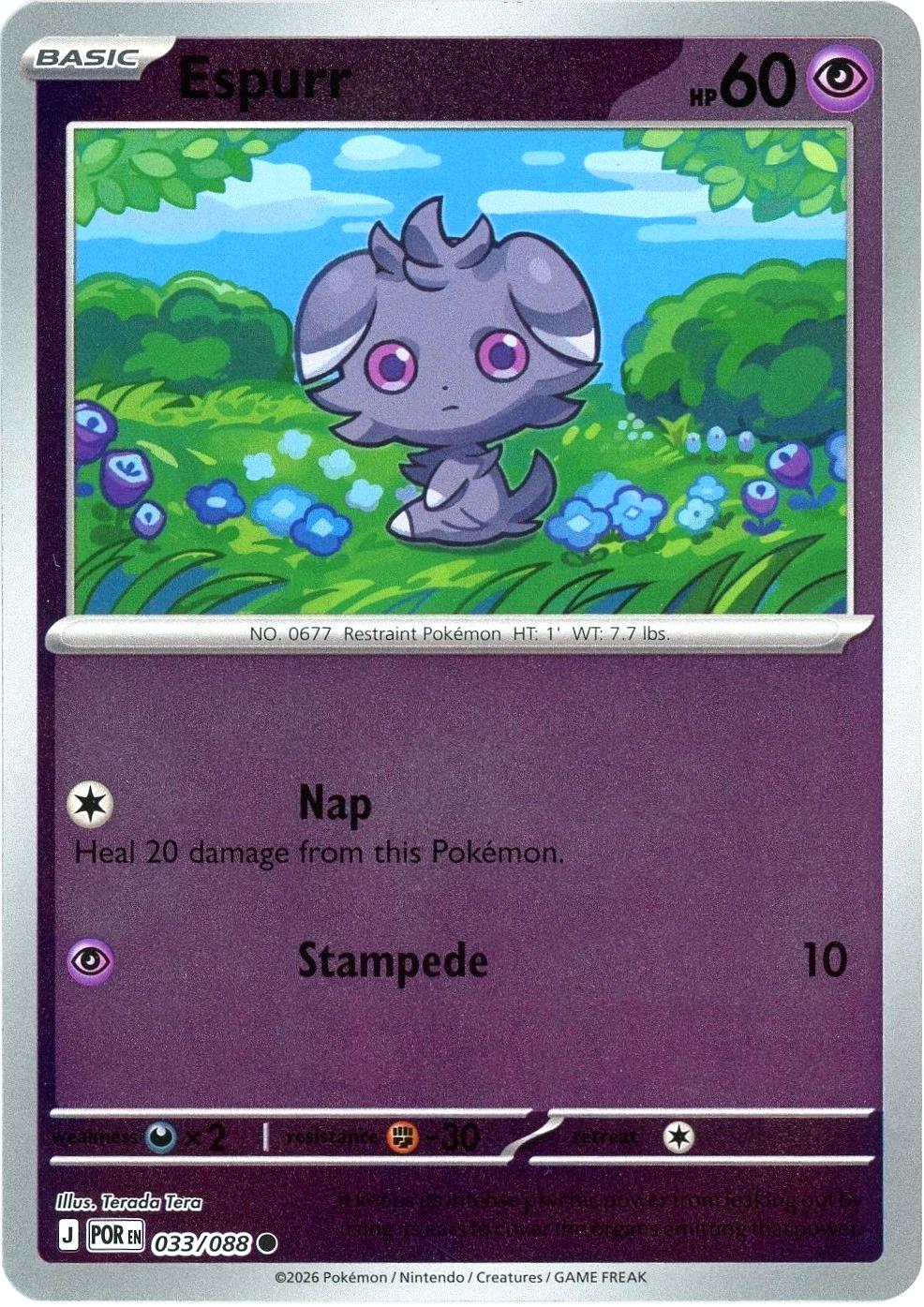 Espurr Reverse Holo (033/088) - Perfect Order