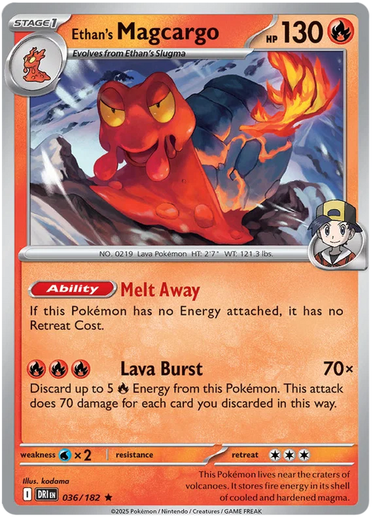Ethan's Magcargo [Holo] (036/182) - Destined Rivals