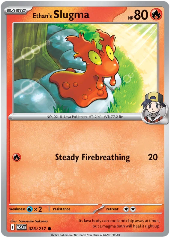 Ethan's Slugma [Ball Reverse Holo] (023/217) - Ascended Heroes