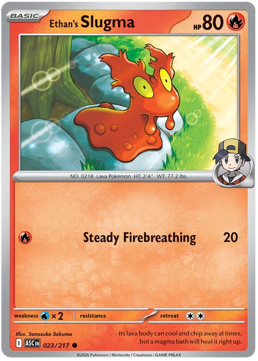 Ethan's Slugma [Ball Reverse Holo] (023/217) - Ascended Heroes