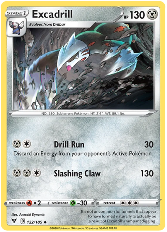 Excadrill (122/185) - Vivid Voltage