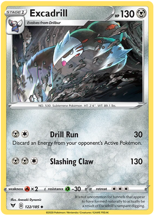 Excadrill (122/185) - Vivid Voltage