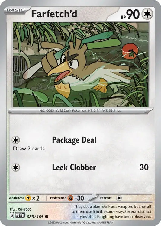 Farfetch'd [Reverse Holo] (083/165) - 151