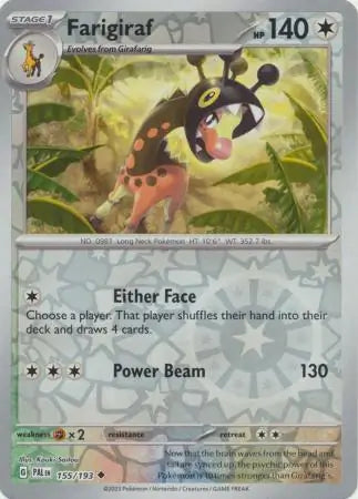 Farigiraf Reverse Holo (155/193) - Paldea Evolved