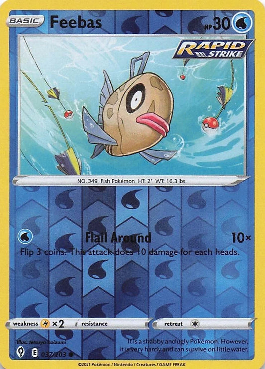 Feebas Reverse Holo (037/203) - Evolving Skies