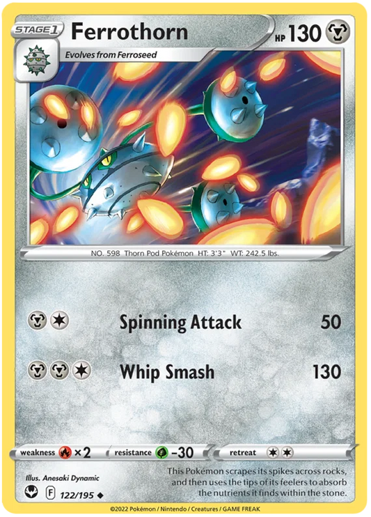 Ferrothorn [Reverse Holo] (122/195) - Silver Tempest