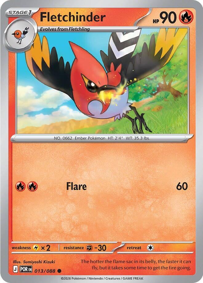Fletchinder [Reverse Holo] (013/088) - Perfect Order