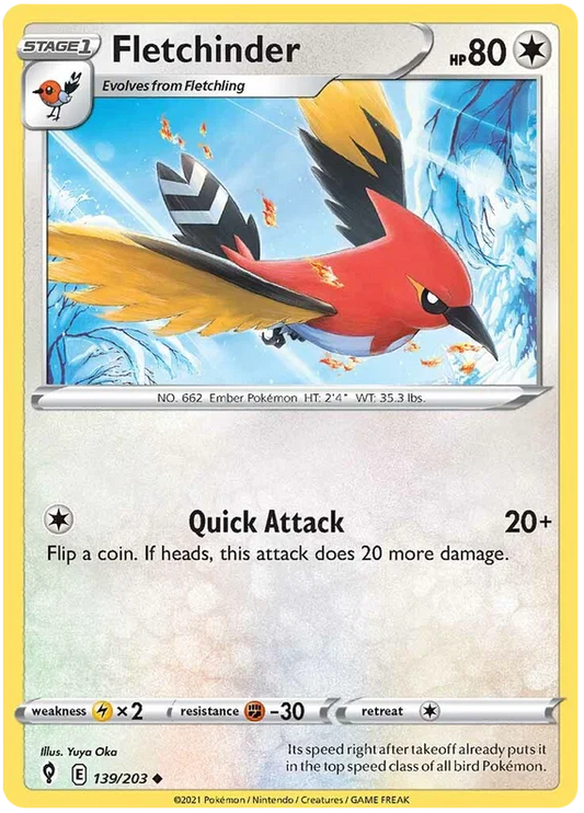 Fletchinder (139/203) - Evolving Skies